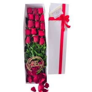 Caja de Rosas Rojas