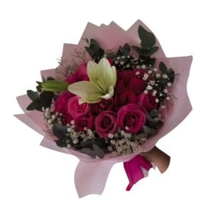 Ramo de Rosas y Lirio